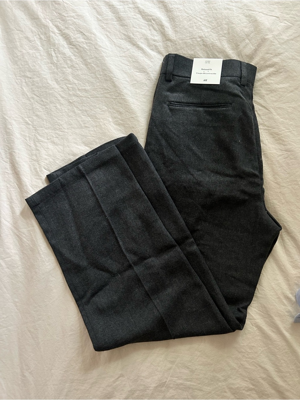 H&M Men's grey blend Dress Trousers